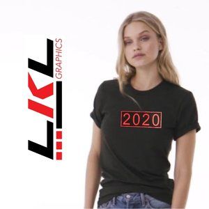 2020 Framed, Short Sleeve T-Shirt, Unisex, Black, NEW WITH TAG